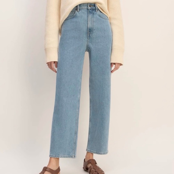 Everlane Denim - Everlane Light Blue Organic Cotton Jeans The Way High Jeans For Women